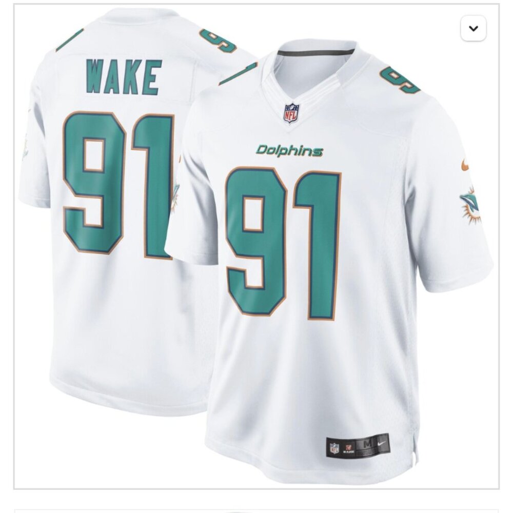 Mens Miami Dolphins Cameron Wake Nike White Game Jersey